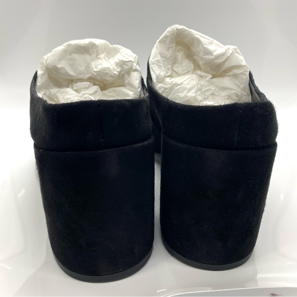 faith Mule Black Suede Round Toe 8 - Picture 3 of 8